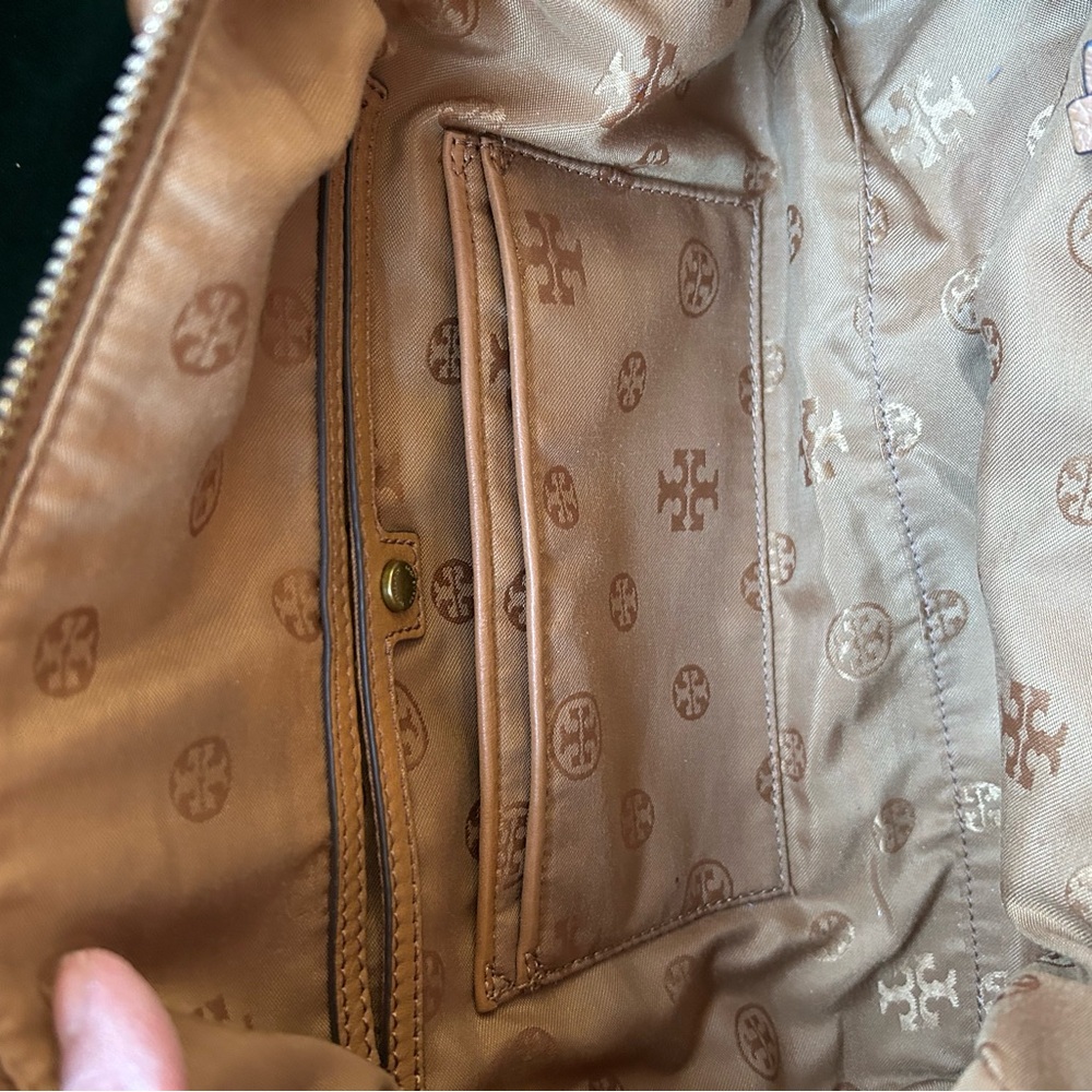 Tory Burch Tan Leather Satchel with Tassel - Picture 7 of 8